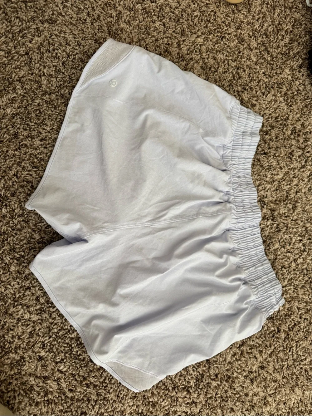 Lululemon Hotty Hot Light Blue Women's Athletic Shorts